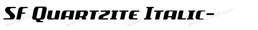SF Quartzite Italic字体转换